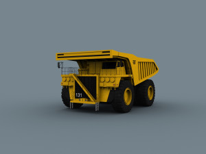 your dump truck - 3d animated truck model Model 3D