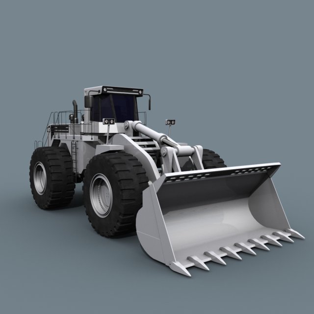 your mining loader - 3d animated loader model 3D Model .c4d .max .obj .3ds .fbx .stl .blend 