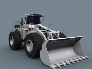 your mining loader - 3d animated loader model 3D Model