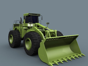 your mining loader - 3d animated loader model 3D Model