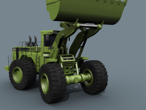 your mining loader - 3d animated loader model 3D Model