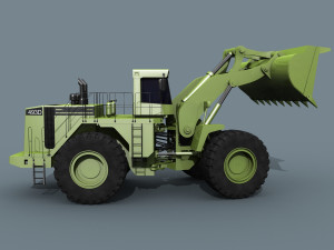 your mining loader - 3d animated loader model 3D Model