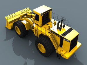 your mining loader - 3d animated loader model 3D Model