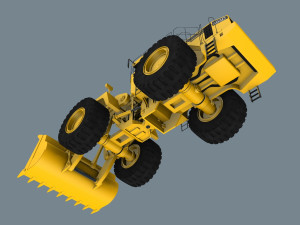 your mining loader - 3d animated loader model 3D Model