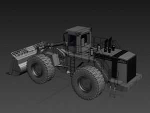 your mining loader - 3d animated loader model 3D Model