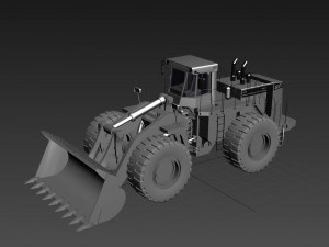 your mining loader - 3d animated loader model 3D Model