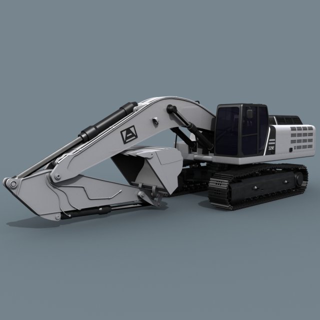 your excavator - 3d animated excavator model Modelo 3D .c4d .max .obj .3ds .fbx .stl .blend 