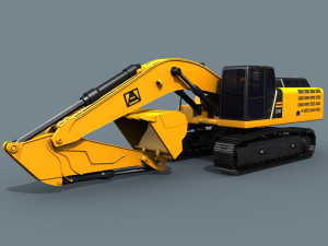 your excavator - 3d animated excavator model Modelo 3D