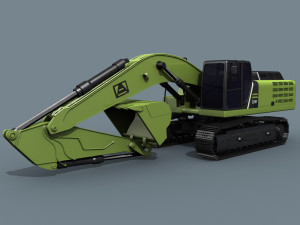 your excavator - 3d animated excavator model Modelo 3D