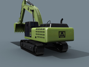 your excavator - 3d animated excavator model Modelo 3D