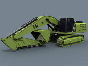 your excavator - 3d animated excavator model Modelo 3D