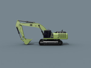 your excavator - 3d animated excavator model Modelo 3D