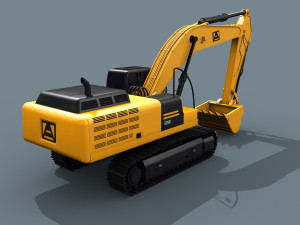 your excavator - 3d animated excavator model Modelo 3D