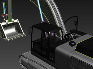 your excavator - 3d animated excavator model Modelo 3D