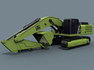 your excavator - 3d animated excavator model Modelo 3D