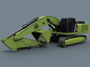 your excavator - 3d animated excavator model Modelo 3D