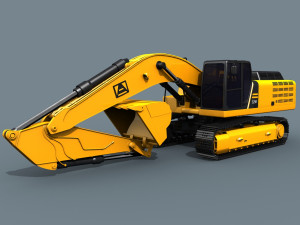 your excavator - 3d animated excavator model Modelo 3D