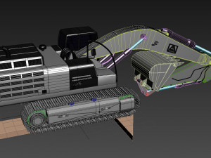 your excavator - 3d animated excavator model Modelo 3D