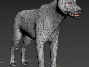 wolfgang - 3d animated wolf model 3D Model