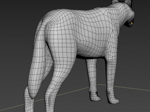 wolfgang - 3d animated wolf model 3D Model