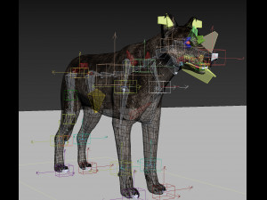 wolfgang - 3d animated wolf model 3D Model