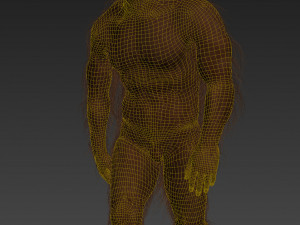 big foot - sasquatch - animated Model 3D