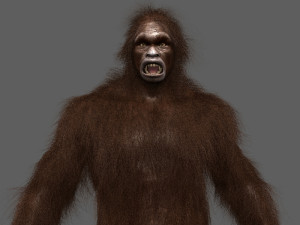 big foot - sasquatch - animated Model 3D