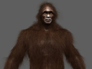 big foot - sasquatch - animated Model 3D
