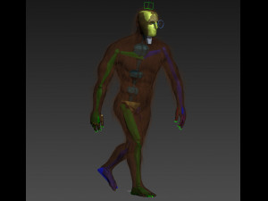 big foot - sasquatch - animated Model 3D