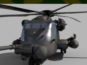 sikorsky mh-53 effenen lage helikopter 3D Model