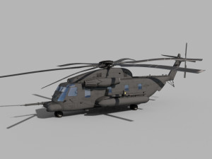 sikorsky mh-53 pave low helicopter 3D 모델
