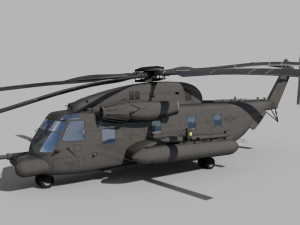 sikorsky mh-53 pave low helicopter 3D 모델