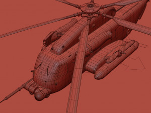 sikorsky mh-53 pave low helicopter 3D 모델