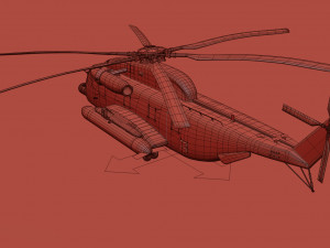 sikorsky mh-53 pave low helicopter 3D 모델