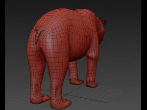 3d animated polar bear 3D Model