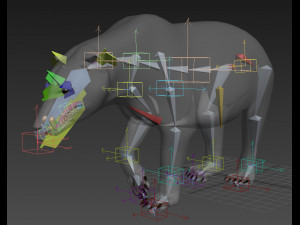 3d animated polar bear Modèle 3D