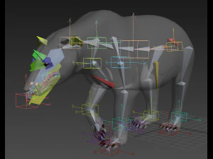 3d animated polar bear 3D Model