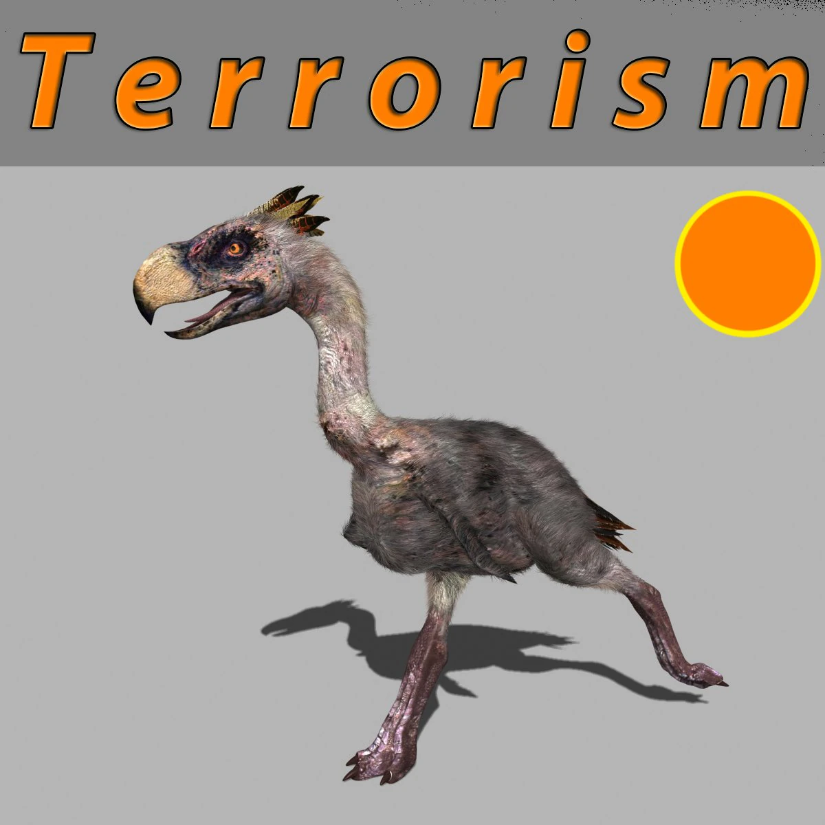 terror bird phorusrhacos 3D Model .c4d .max .obj .3ds .fbx .stl .blend 
