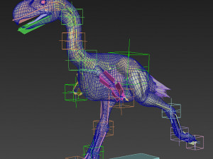 terror bird phorusrhacos 3D 模型