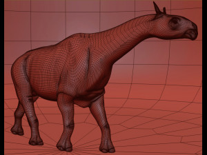 indricotherium 3d - pre-historic mammal 3D Модель