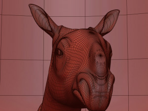 indricotherium 3d - pre-historic mammal 3D Модель