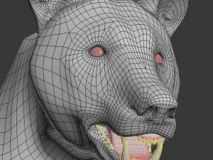 Orso nero animato 3d Modello 3D