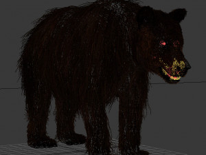 3d animated wild bear 3D 모델