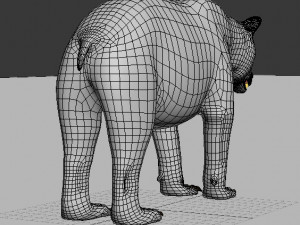 3d animated wild bear 3D 모델