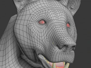 3D-animierter wilder B&auml;r 3D Modell