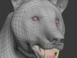 3d animated wild bear 3D 모델