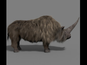 3d wooly elasmotherium rhino 3D 模型