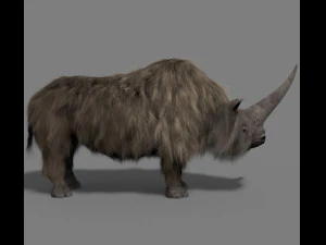3d wooly elasmotherium rhino 3D Model
