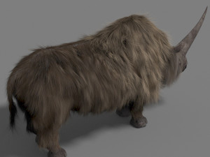 3d wooly elasmotherium rhino 3D 模型