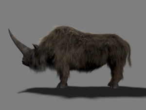 3d wooly elasmotherium rhino 3D 模型